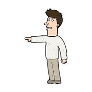 Cartoon Man Pointing N230