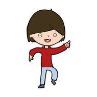 Cartoon Man Pointing N231