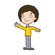 cartoon happy boy N266