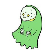 cartoon spooky ghoul N22
