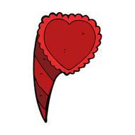 cartoon love heart symbol N11
