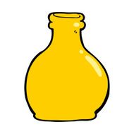 cartoon old glass vase N11