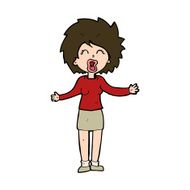 cartoon loud woman N10