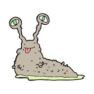 cartoon gross slug N16