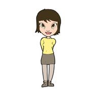 cartoon pretty girl N114