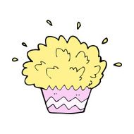 cartoon exploding cupcake N11