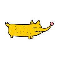 cartoon funny little dog N17
