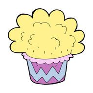 cartoon cupcake N137