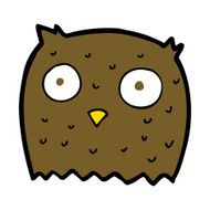 Cartoon Owl N145