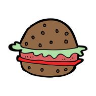 Cartoon Hamburger N14