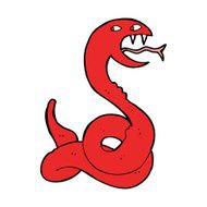 cartoon hissing snake N42