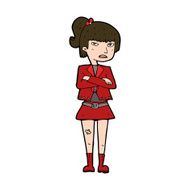 cartoon cool girl N32
