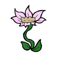 cartoon flower N466