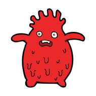 cartoon funny slime monster N21