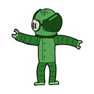 Cartoon Astronaut N150