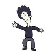 cartoon halloween vampire N19
