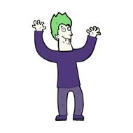 cartoon halloween vampire N20