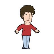 cartoon surprised man N163