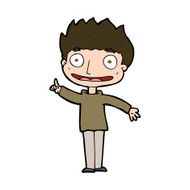 cartoon happy boy N267