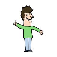 cartoon happy man N523