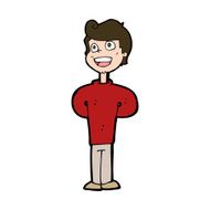 cartoon happy man N525