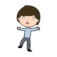 cartoon happy boy N268