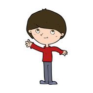 cartoon happy boy N270
