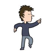 Cartoon Man Pointing N233