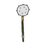 cartoon medieval mace N15