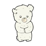 cute cartoon polar bear N88