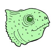 cartoon fish head N14