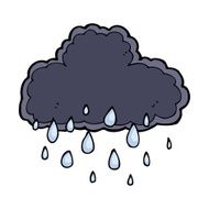 cartoon raincloud N18