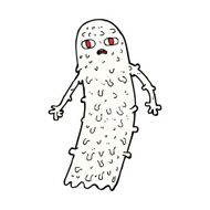 cartoon spooky ghost N95