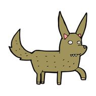 cartoon wild dog N12