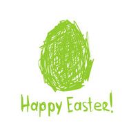 Happy Easter! Sketch greeting card for your design