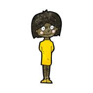 cartoon happy girl N109