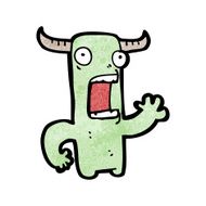cartoon crazy little monster N2