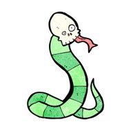 cartoon spooky snake N4