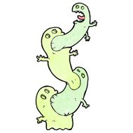 cartoon spooky ghost N96
