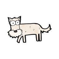 cartoon little dog N84