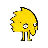 funny little monster cartoon N16