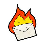 cartoon envelope burning N3