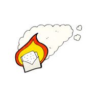 cartoon envelope burning N4
