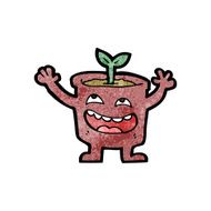 flowerpot cartoon character N2