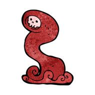 cartoon spooky monster N12