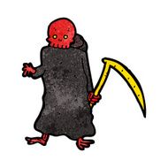 cartoon death with scythe N4