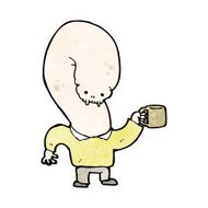 cartoon coffee monster N2