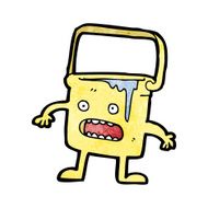 cartoon full bucket of water N2