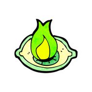 flaming eye symbol cartoon N2