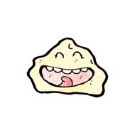 Cartoon Rock With Face N9
